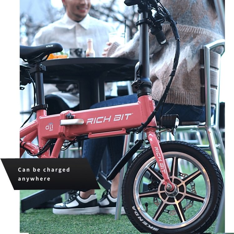 新法適用モデル] 電動バイク RICHBIT CITY(サクラピンク)｜免許不要