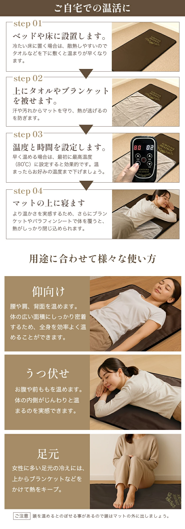 岩盤浴ヒートマット - 業務用ヒートマット エステ機器の通販【美ガーデン】