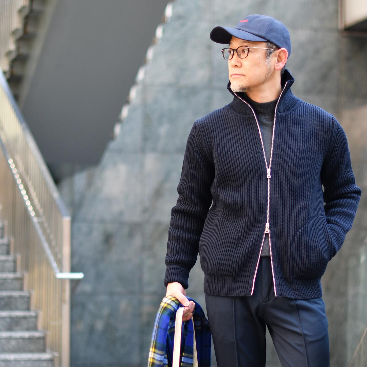 ANDERSEN-ANDERSEN【アンデルセンアンデルセン】ジップアップニット