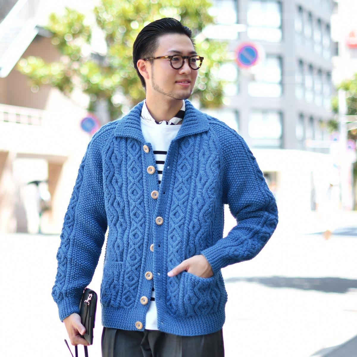 FINAL SALE】INVERALLAN【インバーアラン】3A ランバーカーディガン