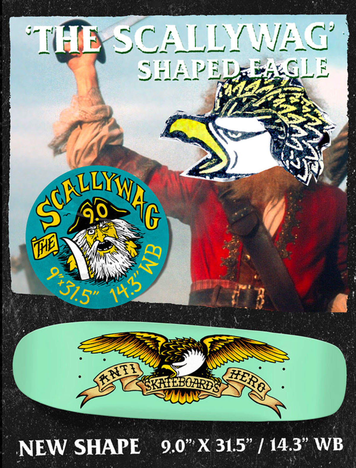 アンタイヒーロー アンチヒーロー スケートボード スケボー イーグル