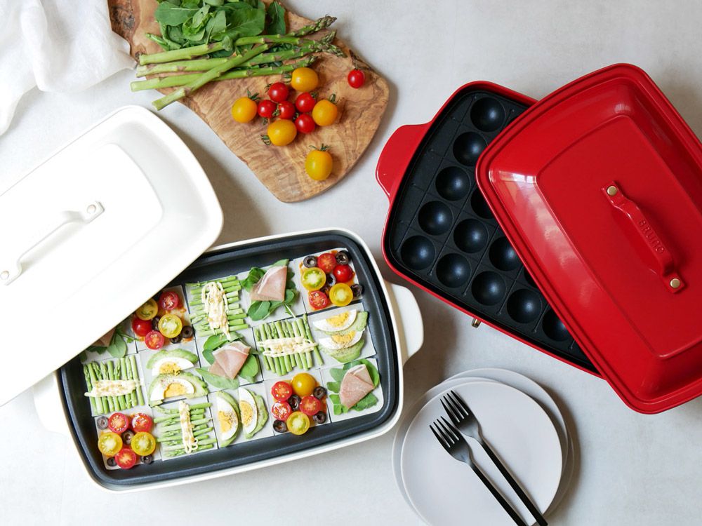 BRUNO】 グランデ ホットプレート レッド｜キッチン用品,キッチン家電