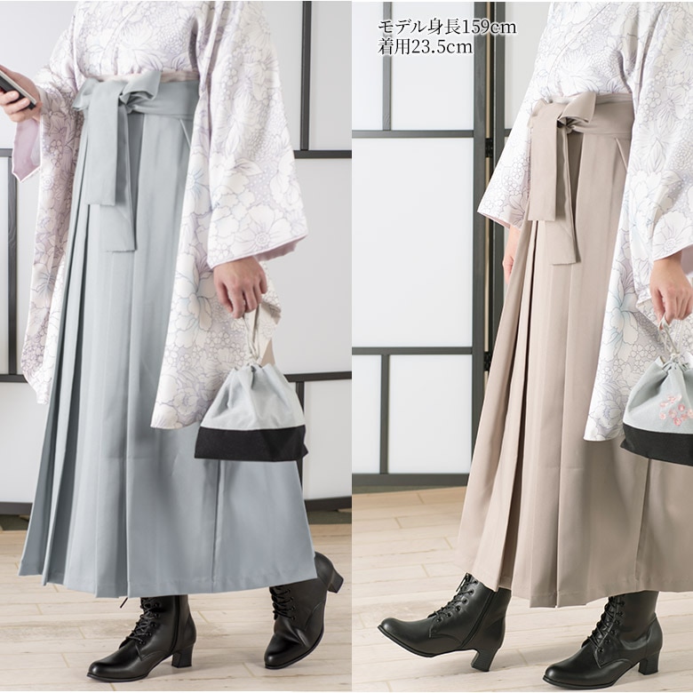 卒業式袴用ブーツ 黒 レースアップ 編み上げ [割引対象外] 送料無料