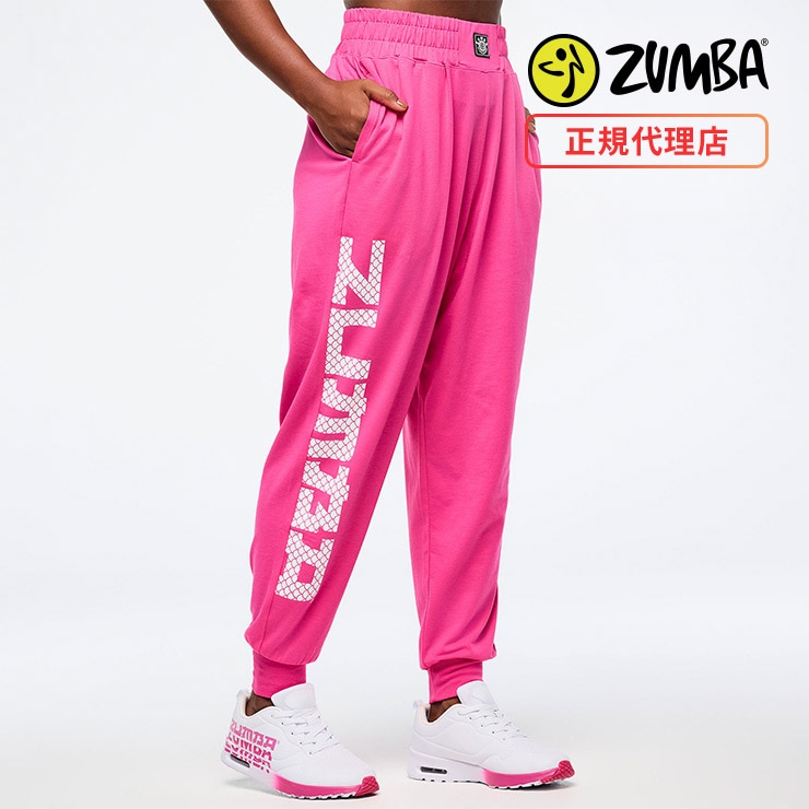 ZUMBA ズンバ 正規品 ウェア レディース ジョガーパンツ ロゴ 裾ゴム