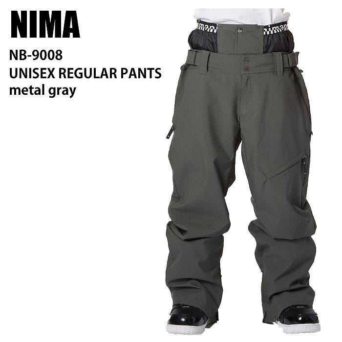 NIMA ニーマ NB-9009 パンツ 18メタルグレー 23-24 ボードウェア