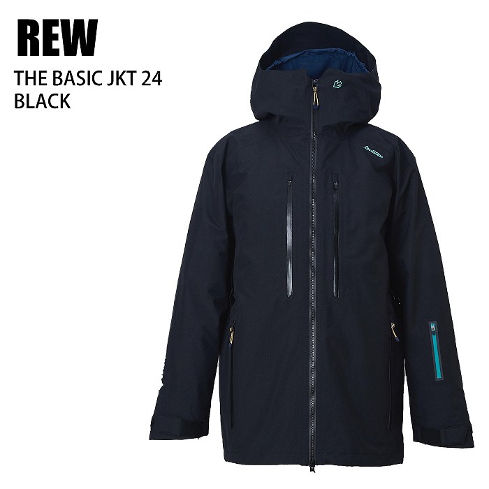 REW アールイーダブリュ BASIC JKT BLACK 24-25 ボードウエア ユニ