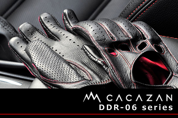 カカザン ドライビンググローブ CACAZAN DDR-060 ブラック レッド