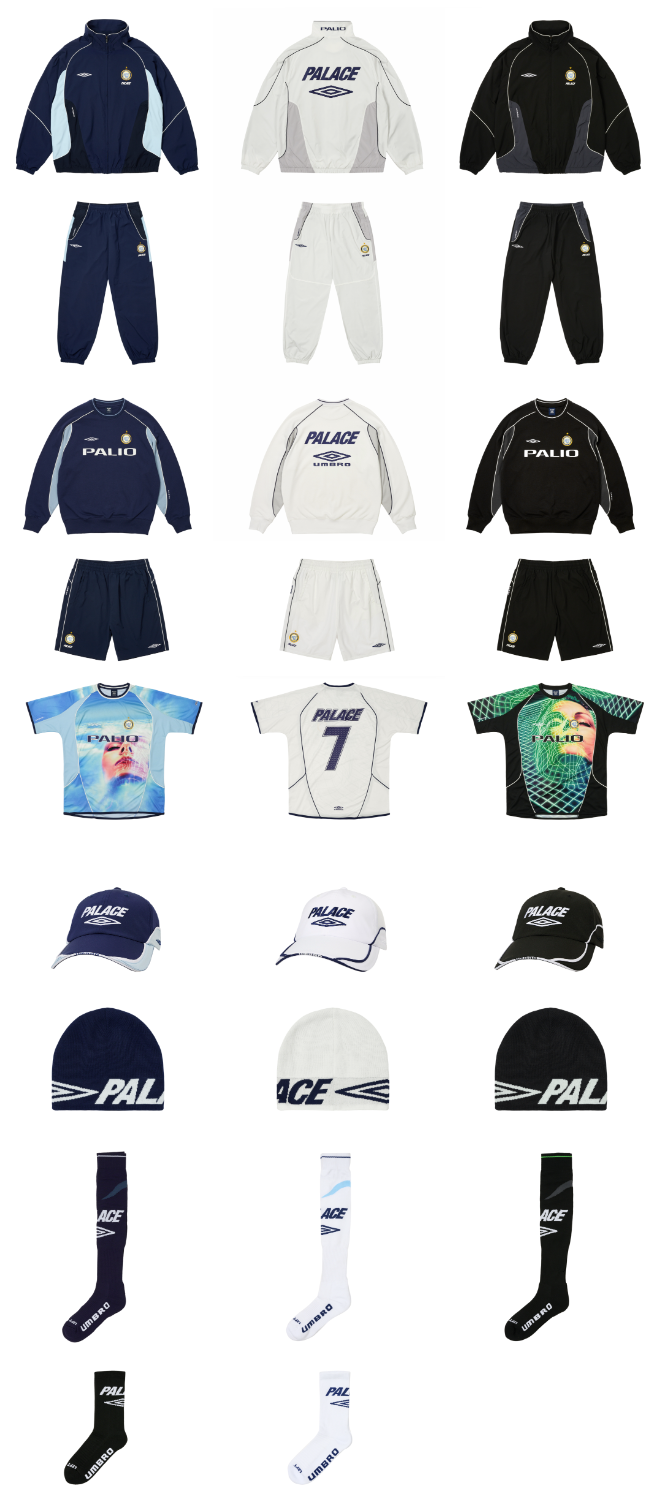 PALACE × UMBRO 2024 SPRING コラボアイテムが3/9 Week6に国内発売予定