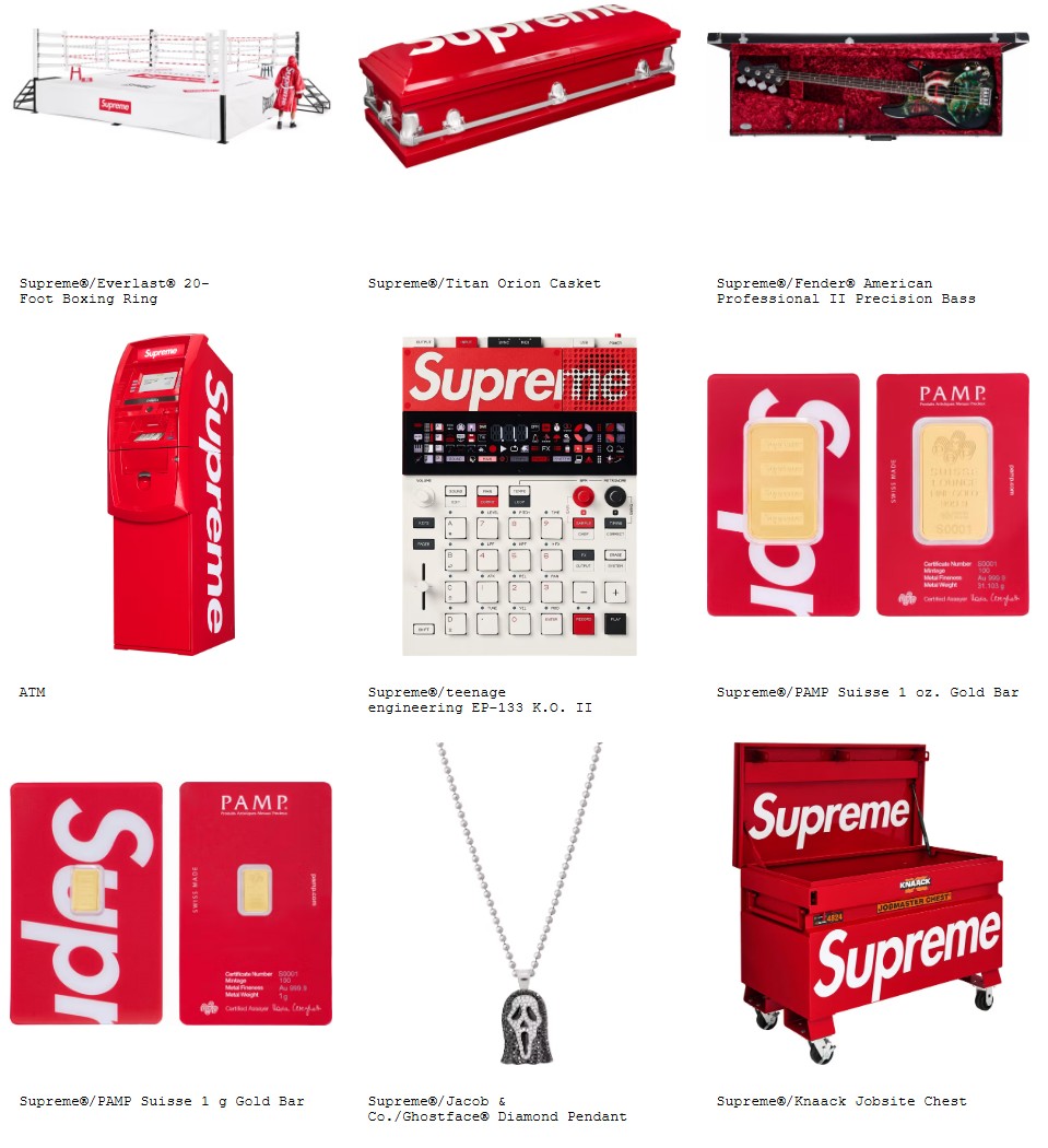 Supreme 26SSのアクセサリー＆スケート一覧 | God Meets Fashion