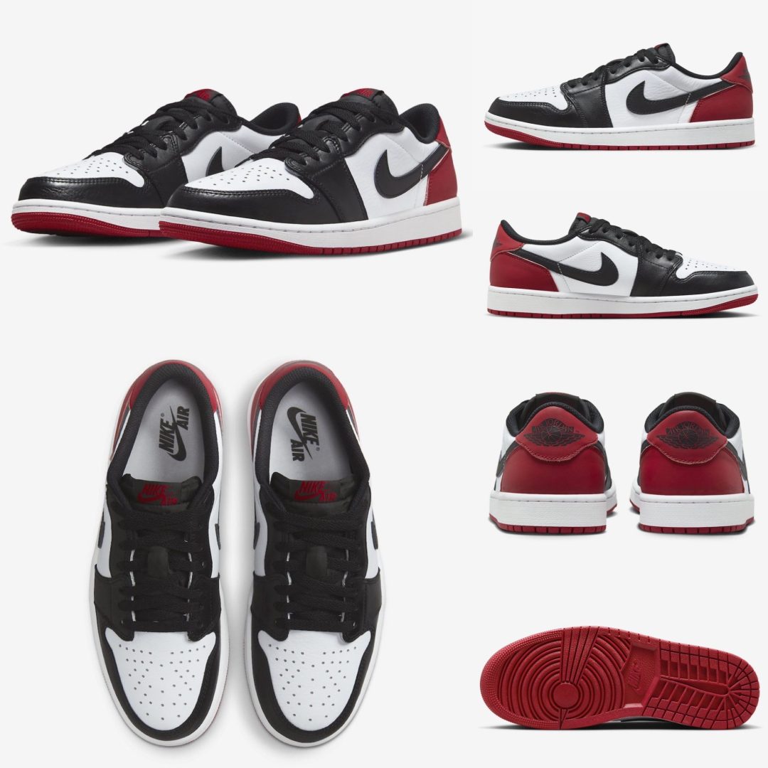 NIKE AIR JORDAN 1 LOW OG BLACK TOE つま黒が7/28に国内発売予定