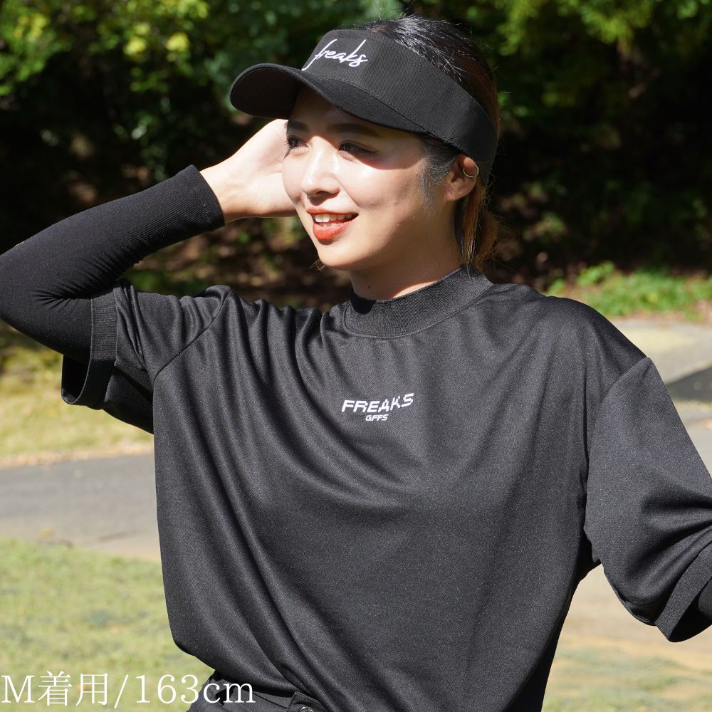 ゴルフフリークス】8bit logo mock neck shirts(8ビットロゴモック