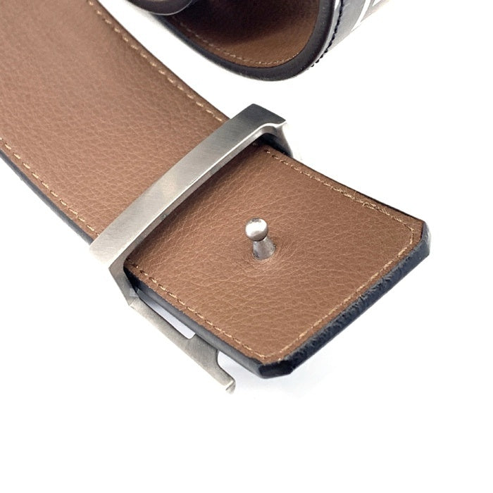 Louis Vuitton ルイヴィトン レザーベルト LV ピラミッドバックル