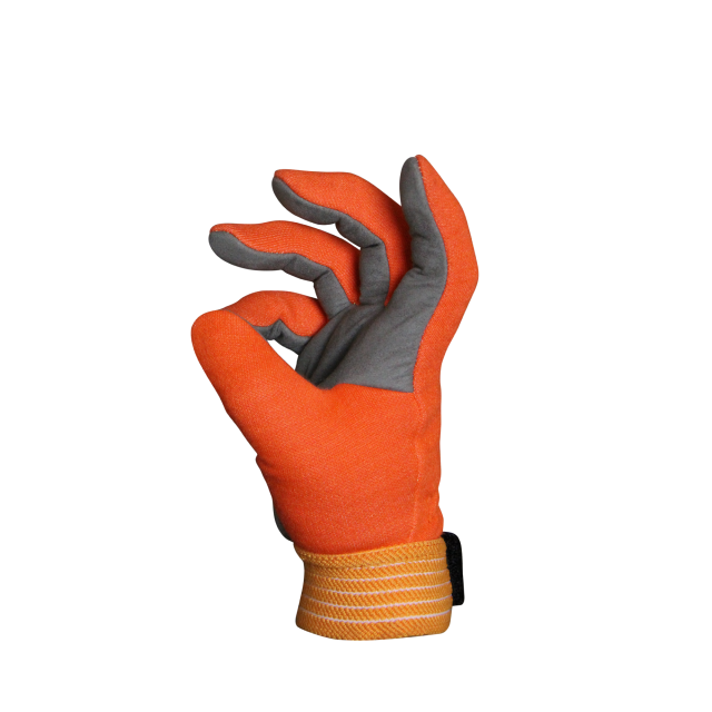 トンボレスキュー 耐切創手袋 アラミド繊維 手首ゴム オレンジ