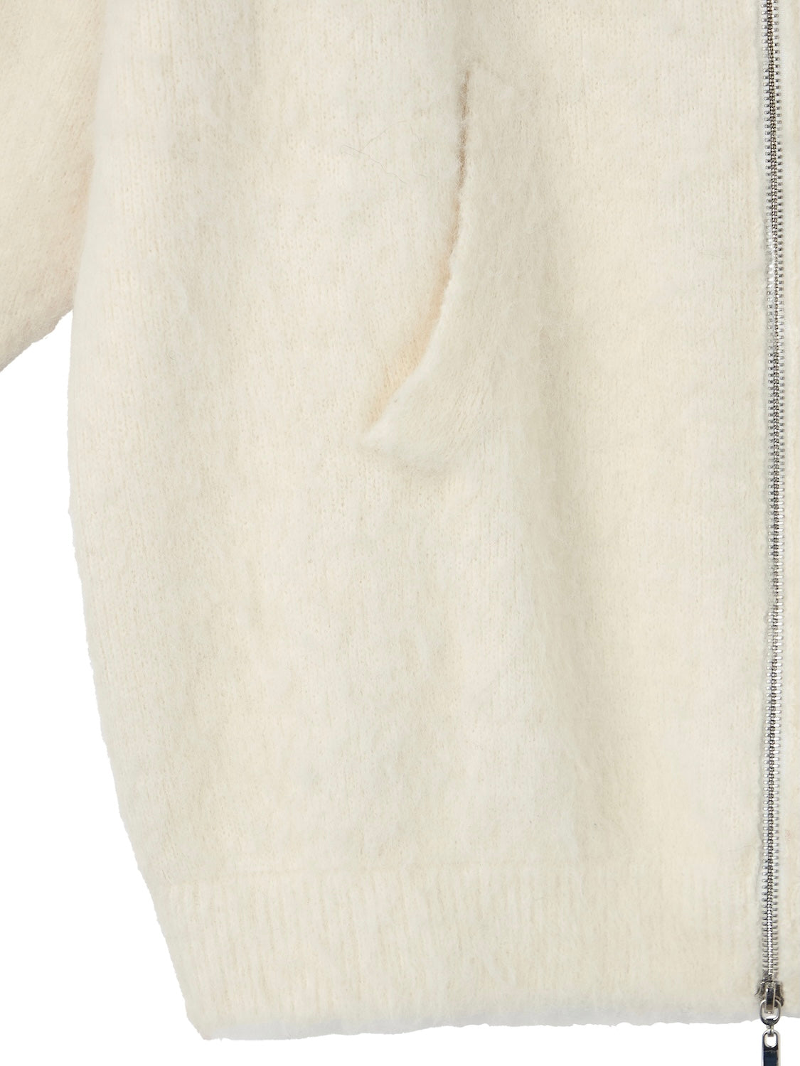 オフショルダー フロント Zip KNIT