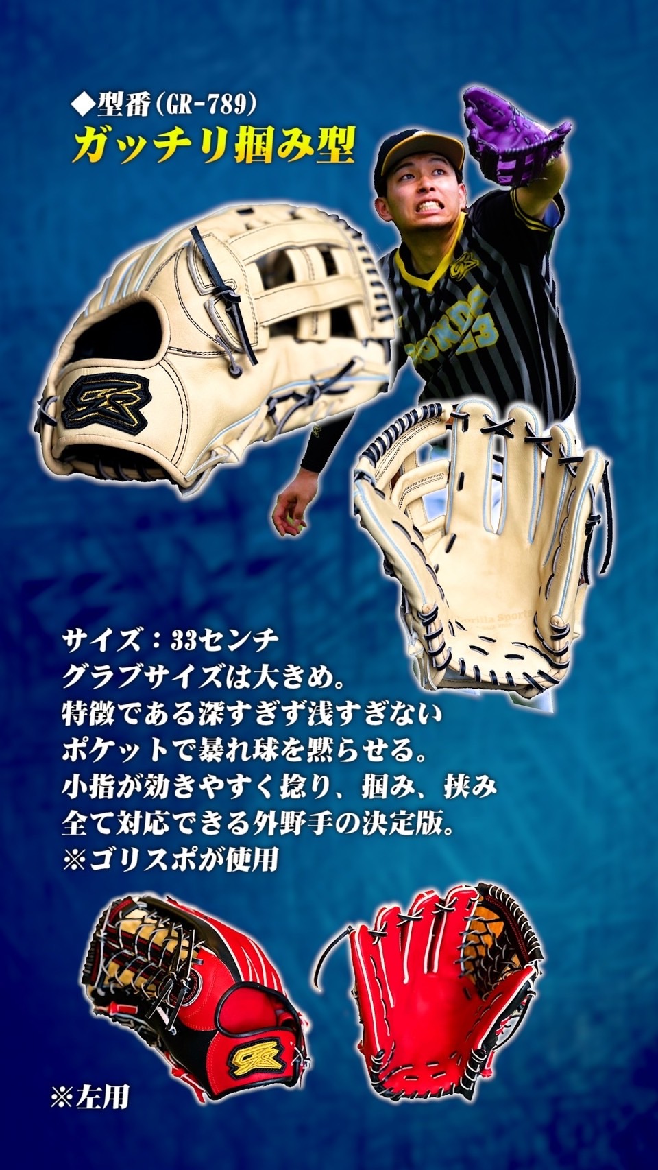 GSグラブオーダーフォーム | GorillaSports