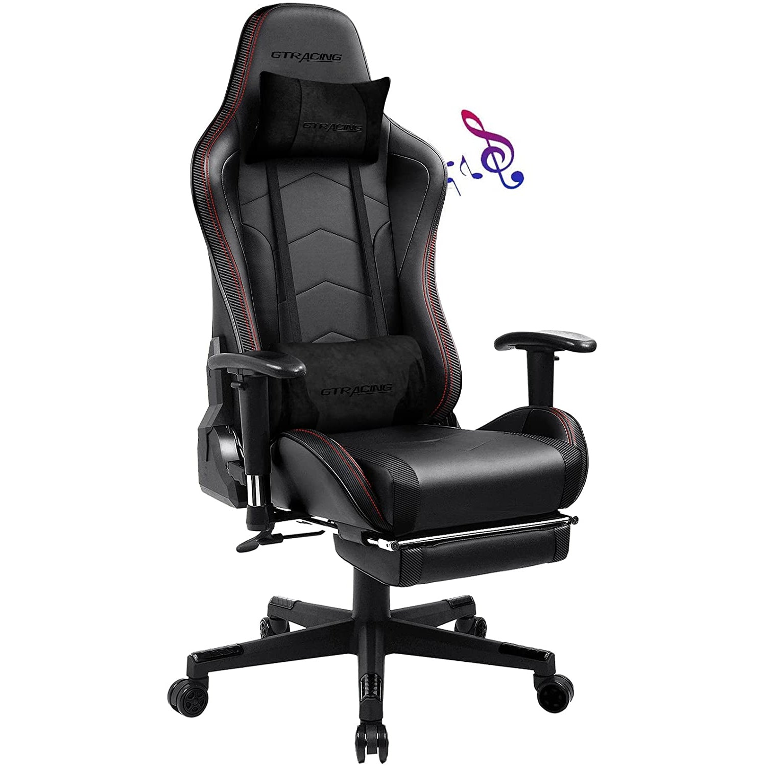 GT890MF-RED Gaming Chair with Speaker | GTRACING