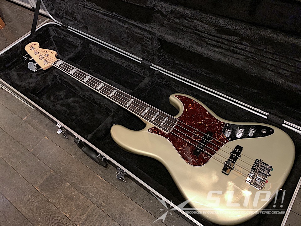 New SLIP!! Jazz Bass Type Inca Silver Block & Bound Neck | GUITAR