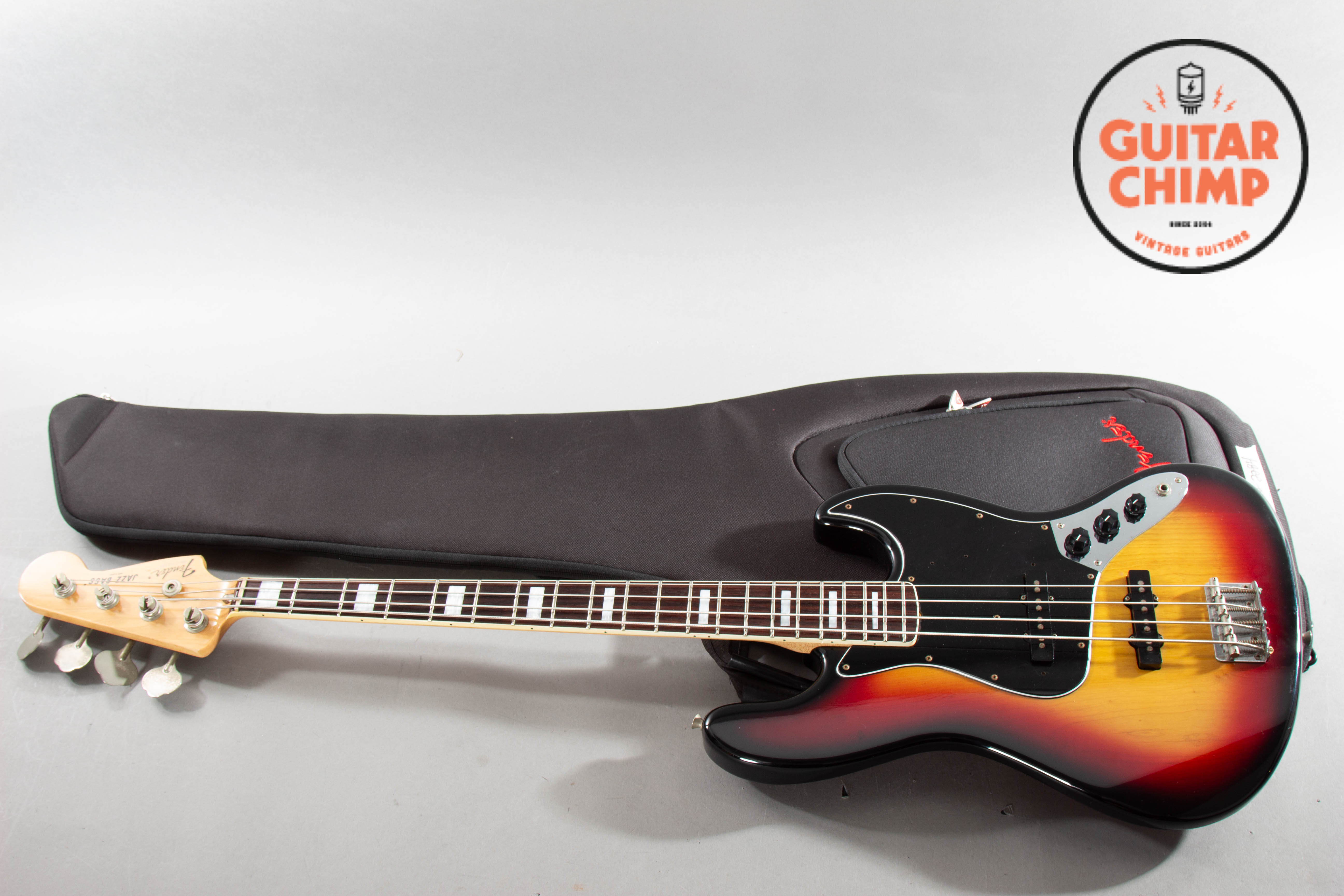 1997 Fender Japan JB75-90US '75 Reissue Jazz Bass – 3-Tone