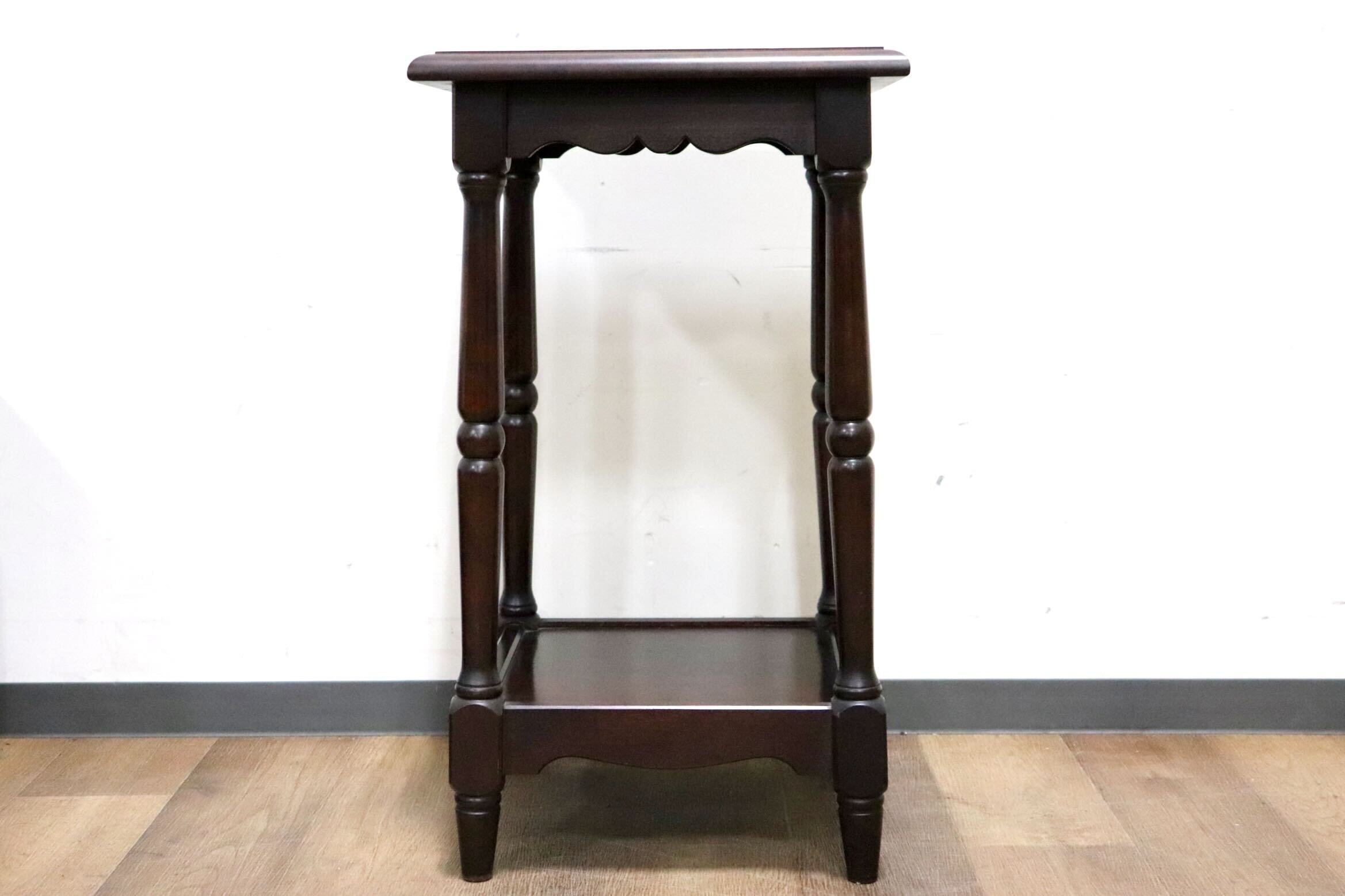 GMHH231○北海道民芸家具 サイドテーブル 花台 飾り台 ナイトテーブル