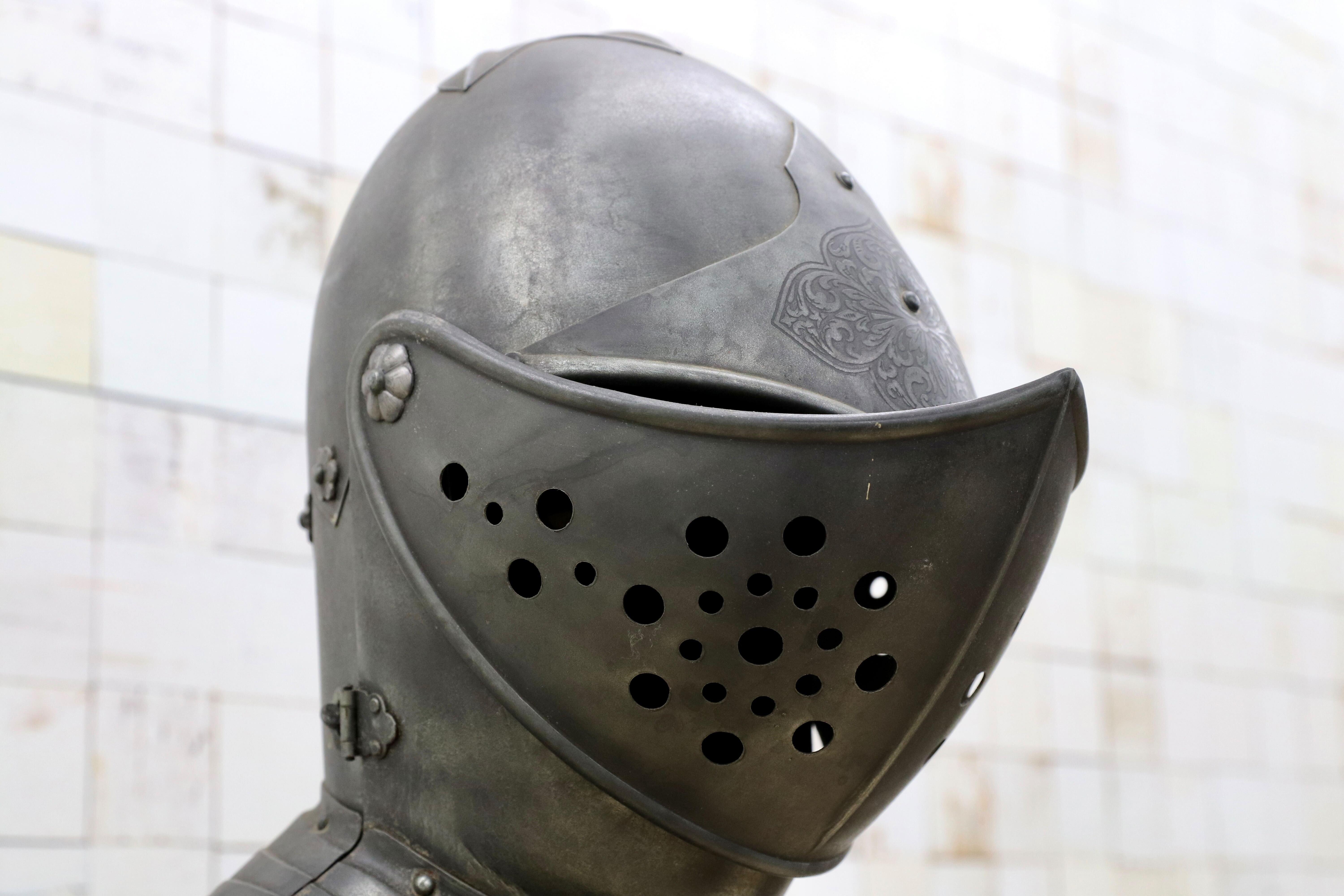 GMFH356○フランス製 アンティーク 甲冑 置物 オブジェ 西洋 1950年代