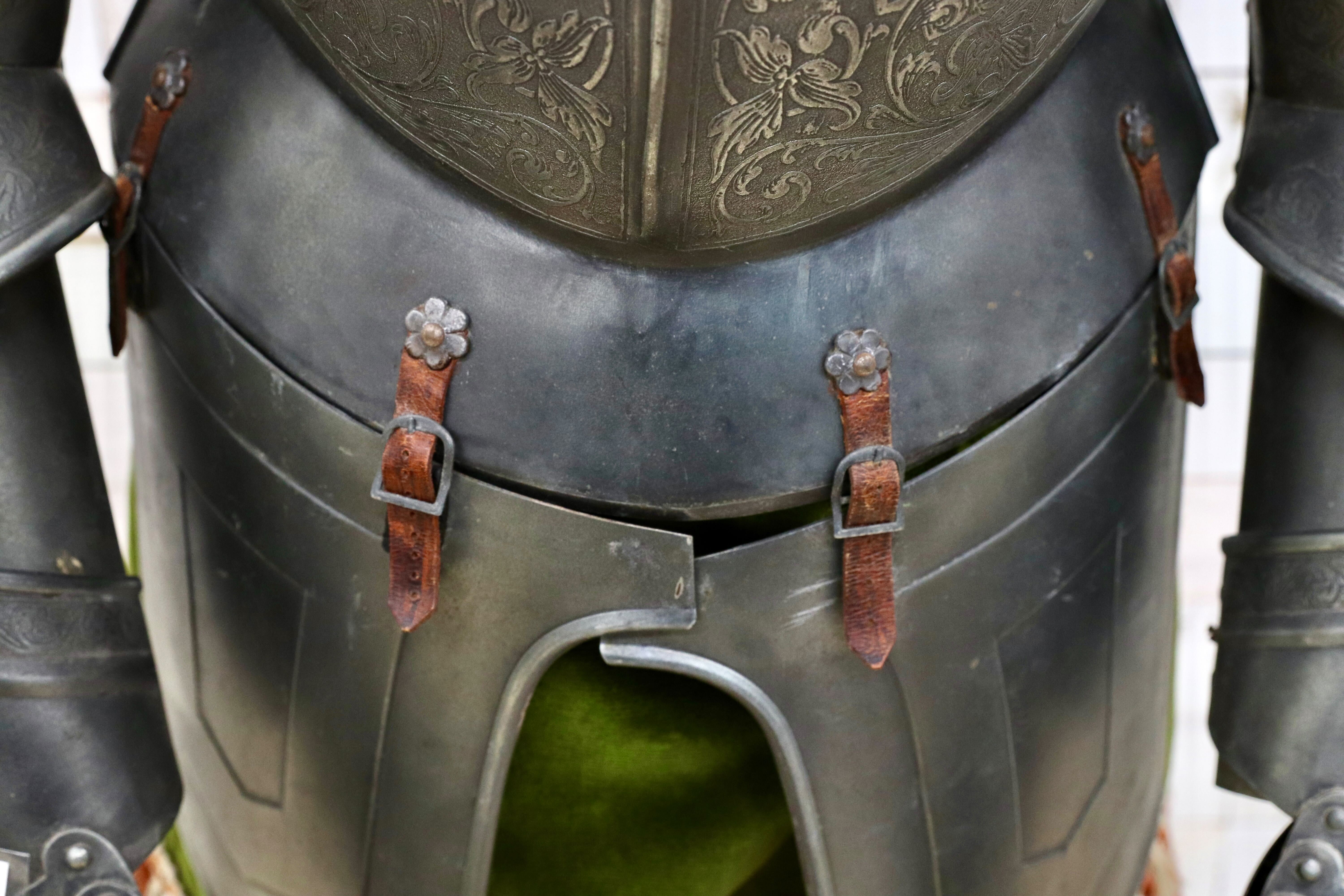 GMFH356○フランス製 アンティーク 甲冑 置物 オブジェ 西洋 1950年代