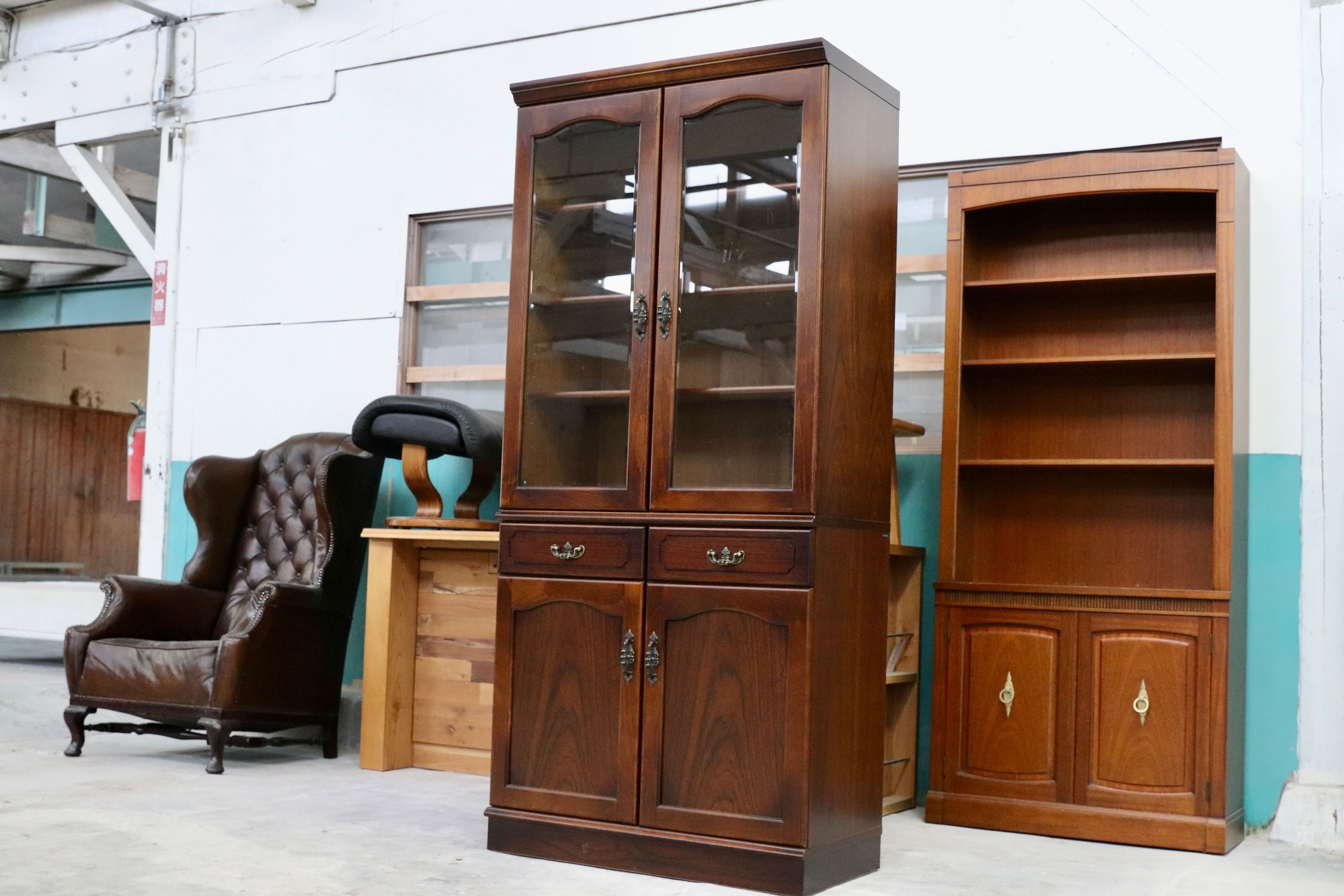 ✿Karimoku✿カリモク コロニアル 花台 収納棚 レトロモダン家具