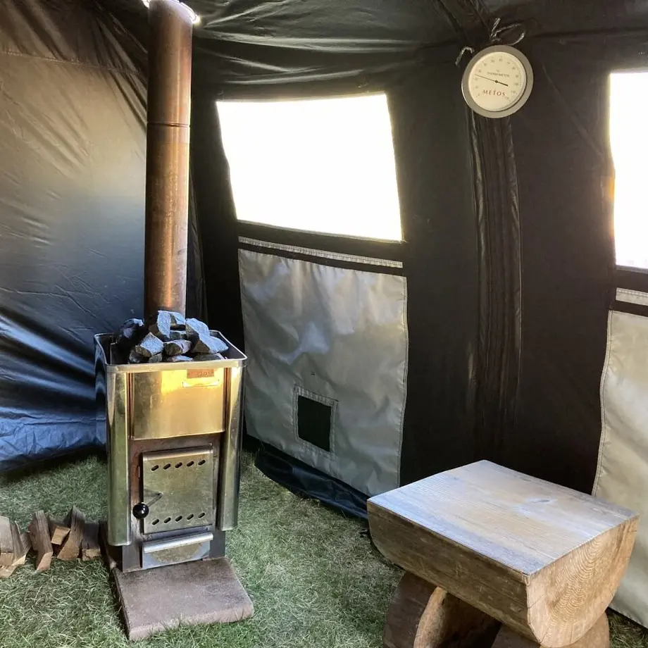 テントサウナ ICOYA(2連) ストーブセット(中古品)｜トレーニングマシン