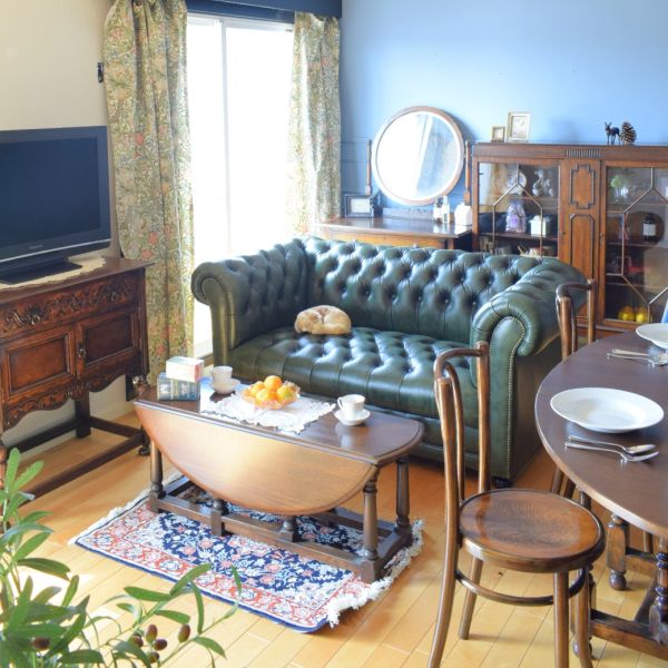 英国アンティークのおしゃれな曲げ木椅子、ユーバックデザインのベント