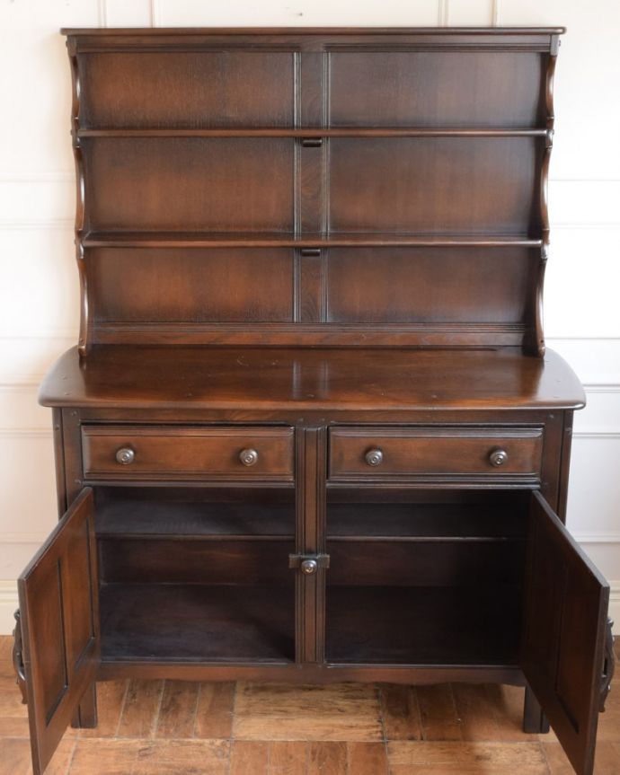 アーコールのビンテージキャビネット、チョコレート色のウェルシュ