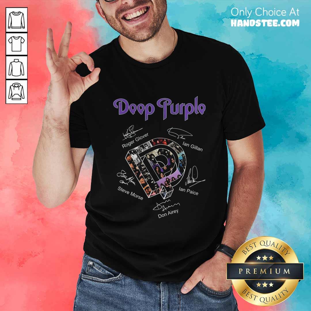 Original Deep Purple Band Logo Signature T-Shirt