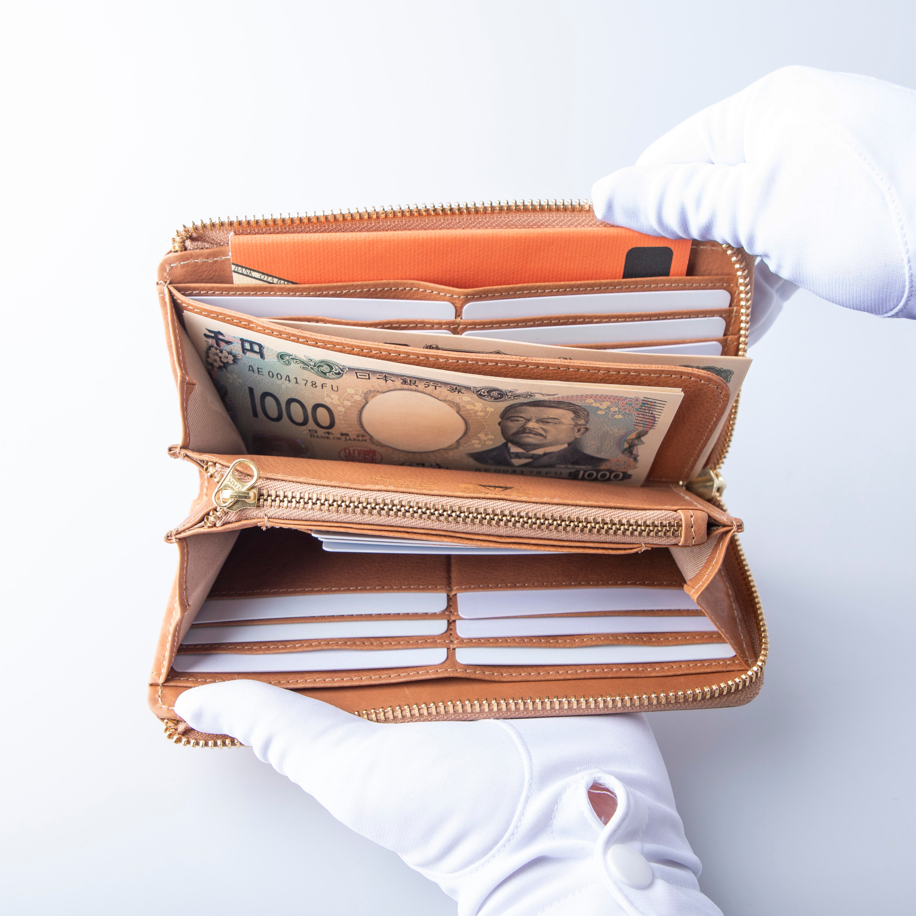 Hallelujah 栃木レザー TIDY 2.0 MANO キャメル TIDY 日本の職人が製作