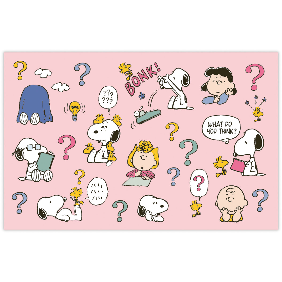 スヌーピー THINK 悩む【Peanuts All Good／ミニメッセージカード