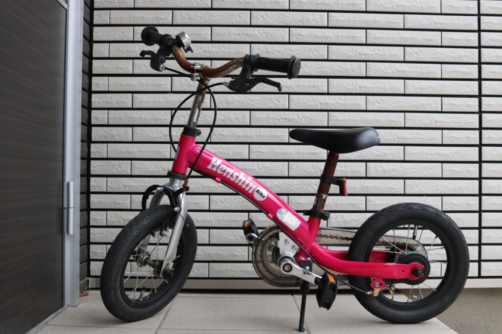 2歳半で購入した「へんしんバイク」4歳で初めてこげた！ - HaloHalo