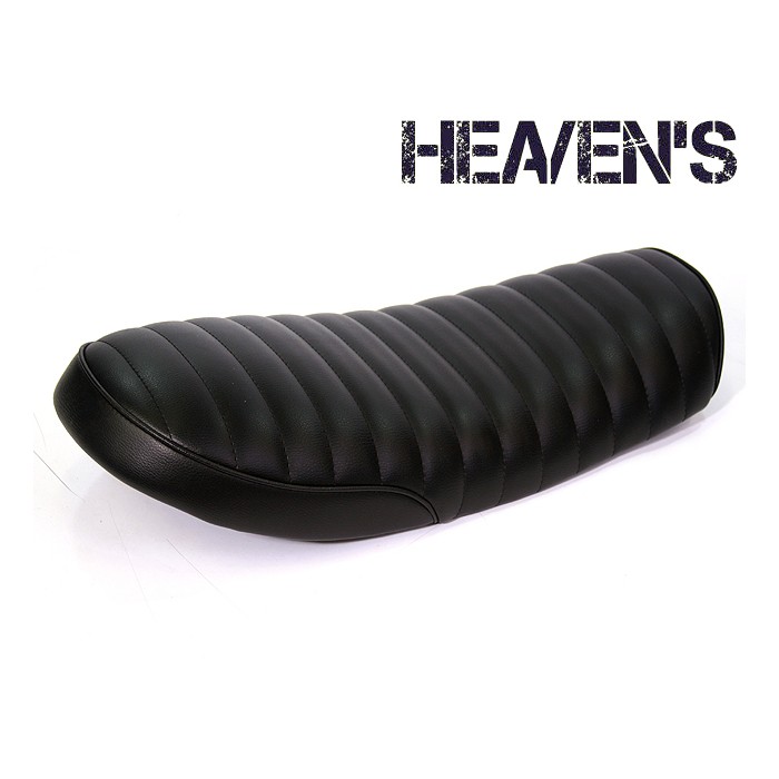 SR400/500 フラットシート ブラック/タックロール | オートバイの