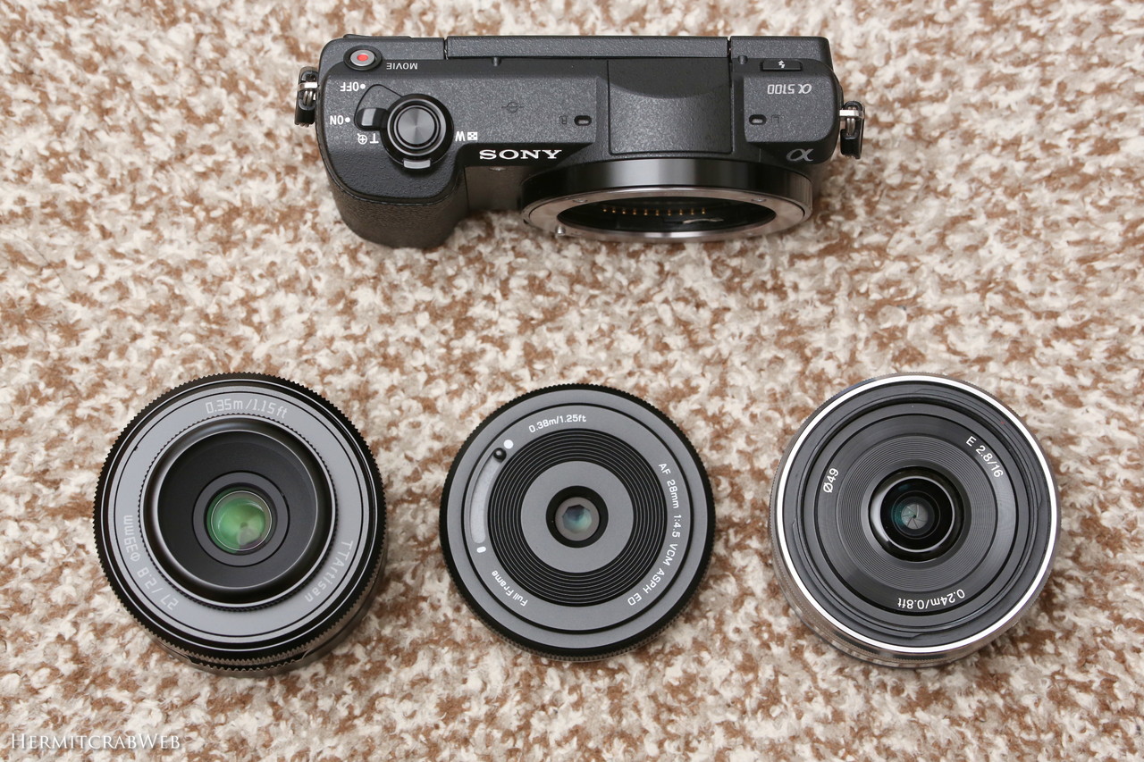 SONY E 16mm F2.8】APS-C用パンケーキレンズ。α5100にマッチするSONY