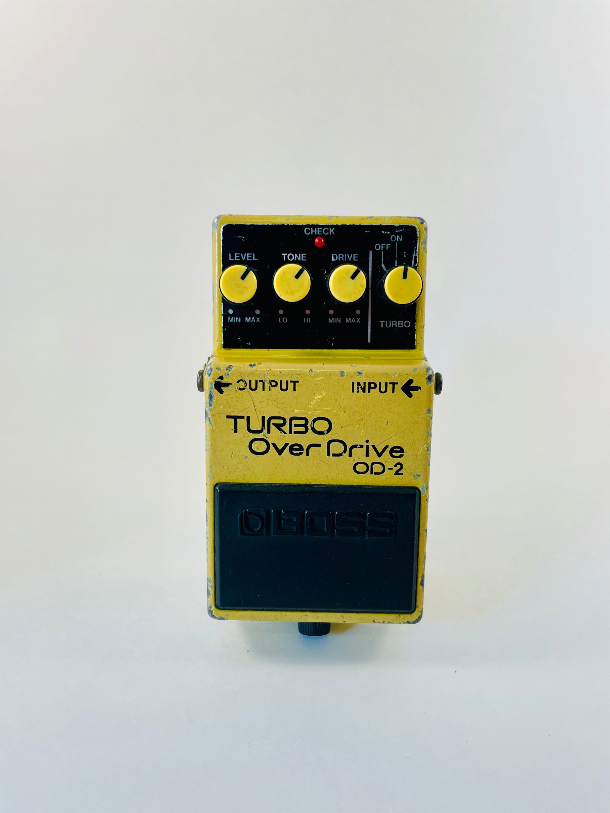 Boss OD-2 Turbo OverDrive (Black Label) 1988 - 1995 - Yellow