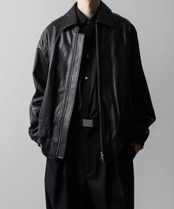ssstein / シュタイン】LEATHER ZIP SHORT JACKET - BLACK | 公式通販
