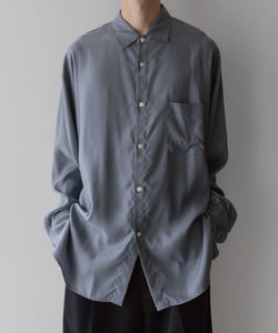 stein / シュタイン】OVERSIZED CUPRO LS SHIRT - BLUE GREY | 公式
