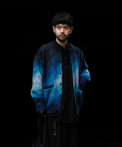 stein / シュタイン】GRADATION MOHAIR KNIT CARDIGAN - BLUE BLACK