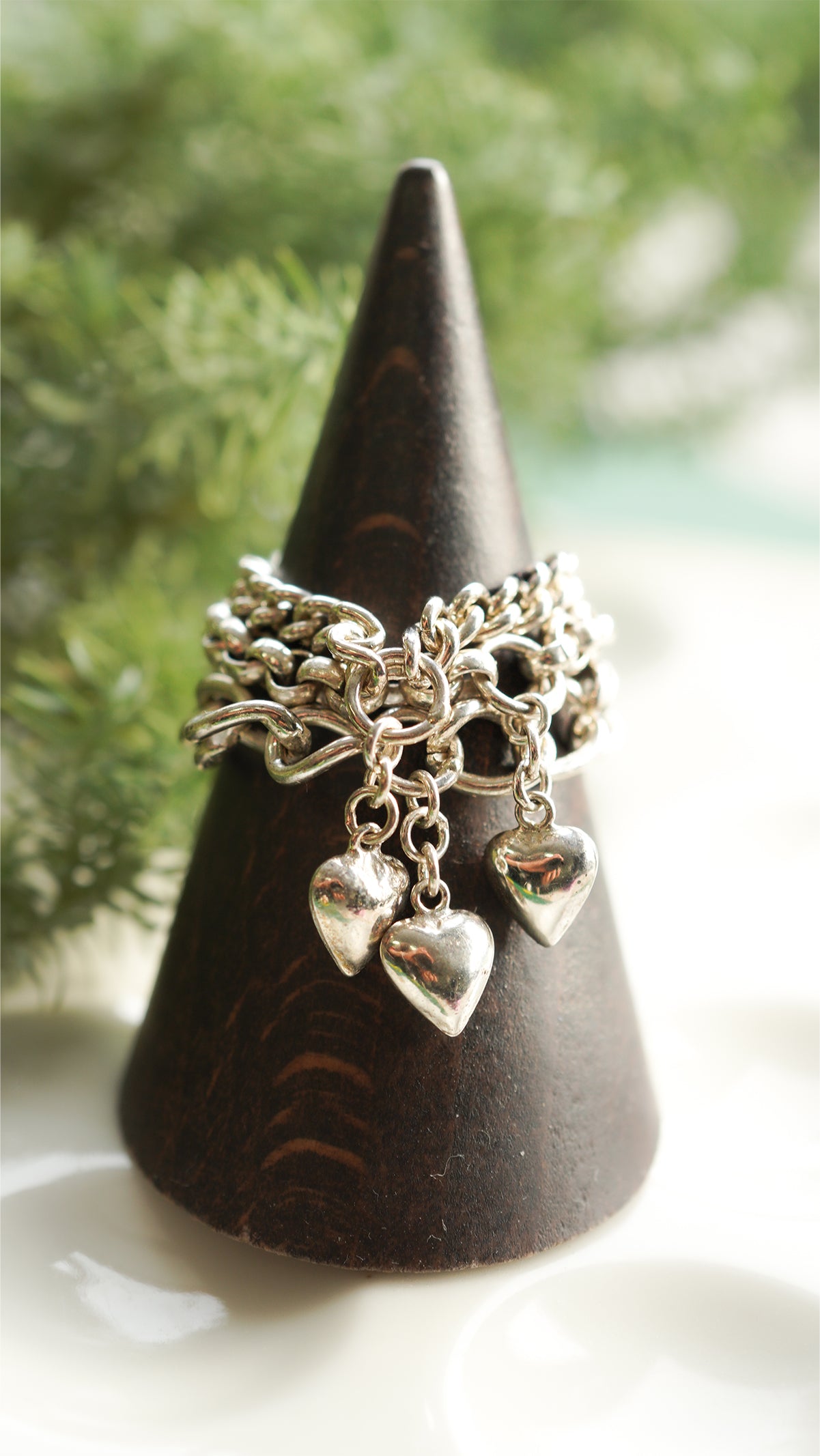 オンライン限定〕シルバーハートチェーンリング wr-3-25 通販