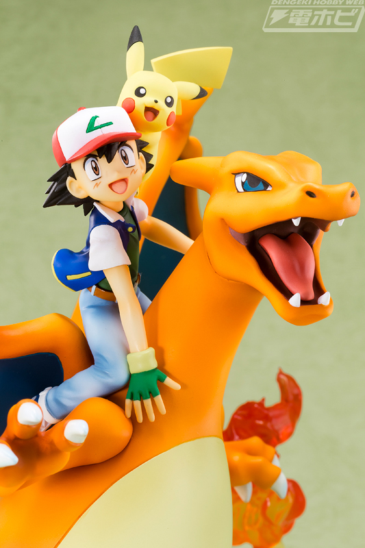 ポケットモンスター』サトシ＆リザードン＆ピカチュウのフィギュアが