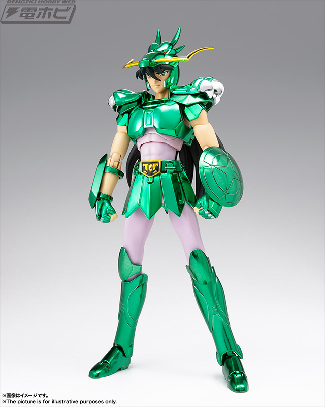 聖闘士星矢』ドラゴン紫龍が初期青銅聖衣を身にまとい、聖闘士聖衣神話