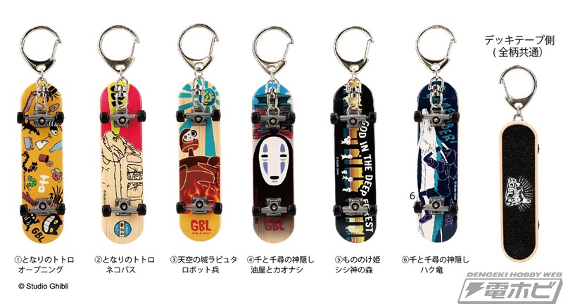 ジブリ作品のスケボーがミニチュアサイズのキーチェーンに！トトロや