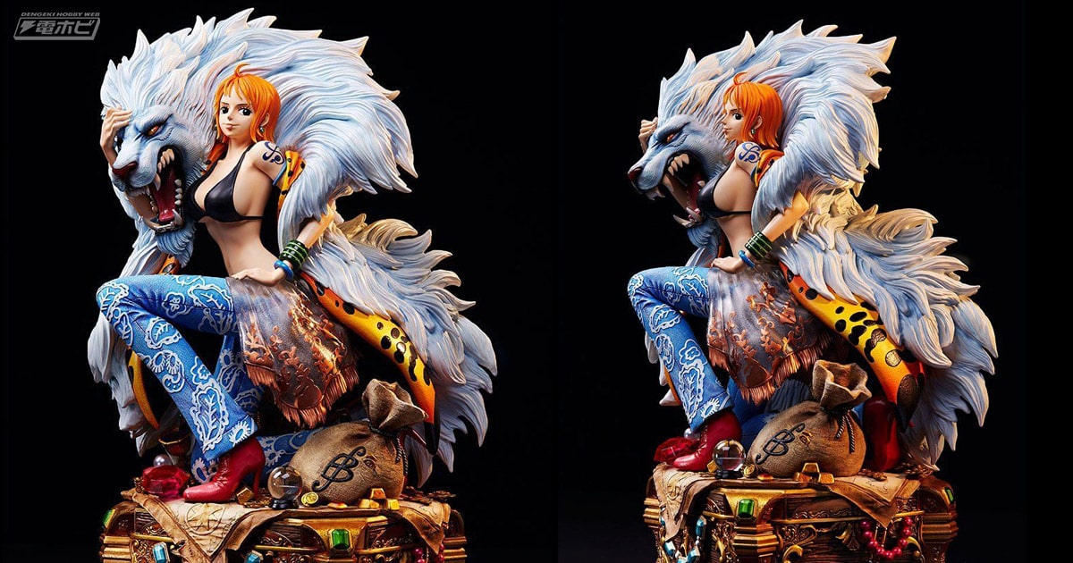 ワンピース』ナミが「ログコレクション」のイラストをもとにスタチュー