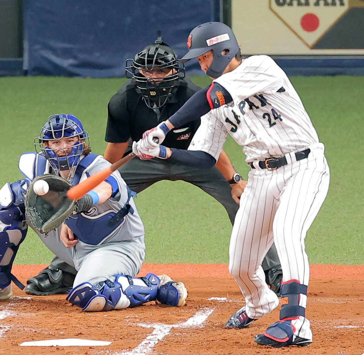 侍ジャパン】紅林弘太郎が初打席初安打初打点…有言実行の勝負強さを