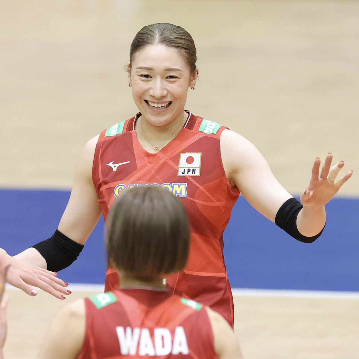 石川真佑「うれしかった」主将姿を日本ファンにお披露目 9得点で攻守