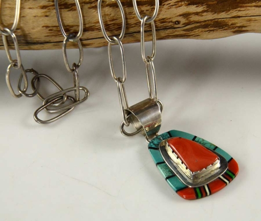 Richard Begay Inlaid Pendant