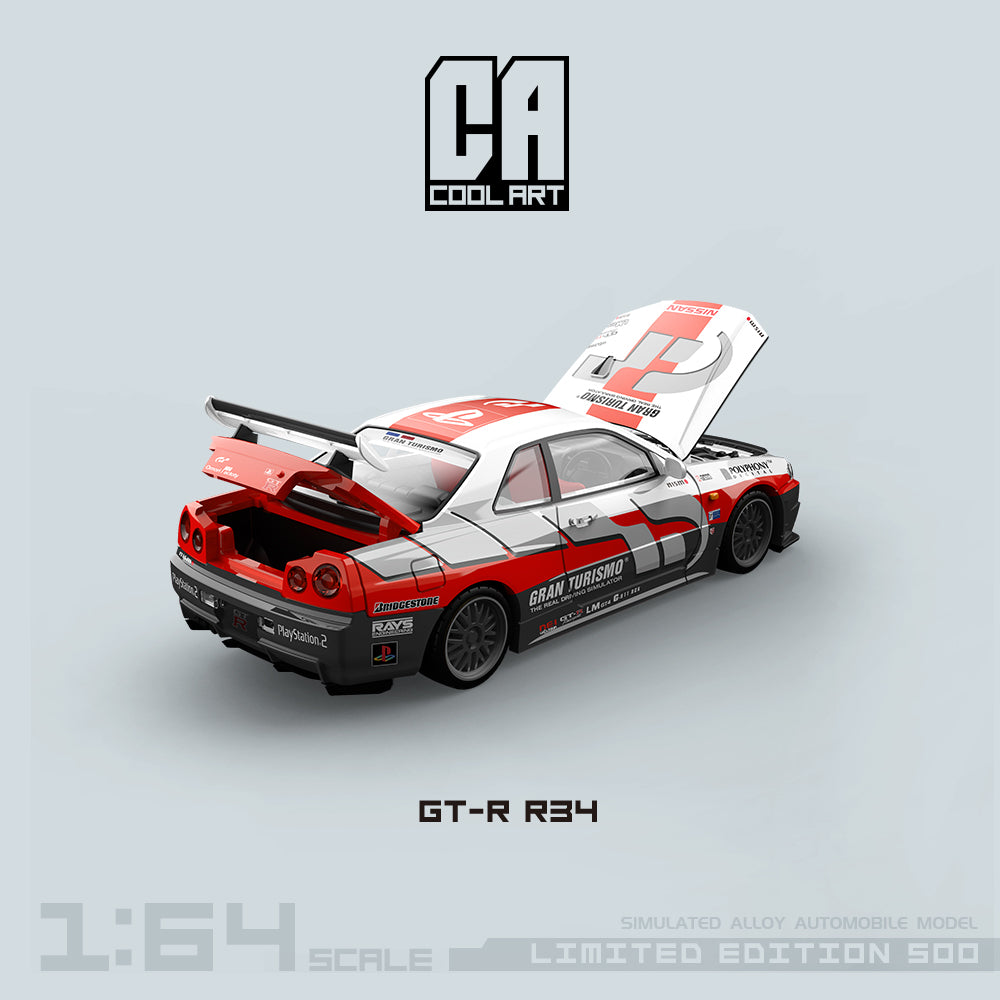 COOL ART 1:64 Nissan Skyline GT-R R34 Gran Turismo (3 Versions