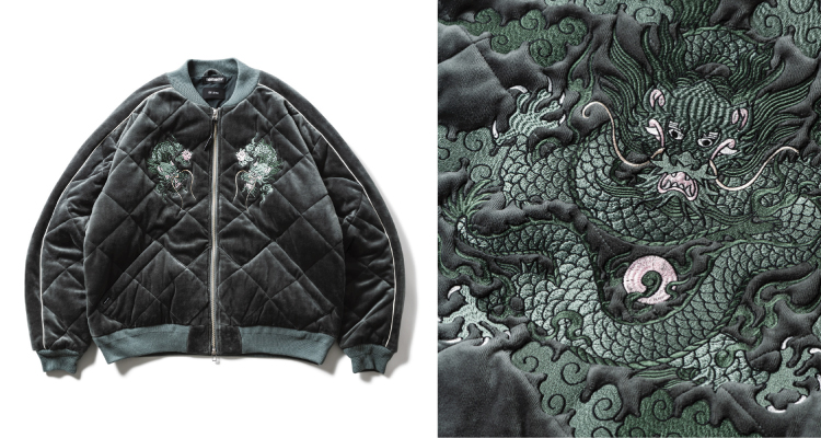 DELUXE x TIGHTBOOTH VELOUR SOUVENIR JKT | HOUSE BY WEEKEND DEALERS