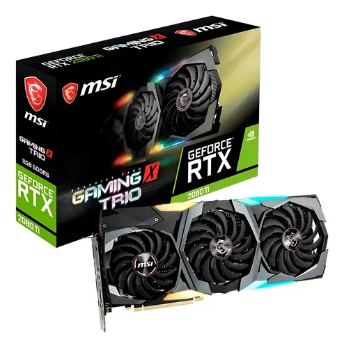 Placa De Vídeo Msi Nvidia Gaming X Trio Rtx 2080 Ti 11gb